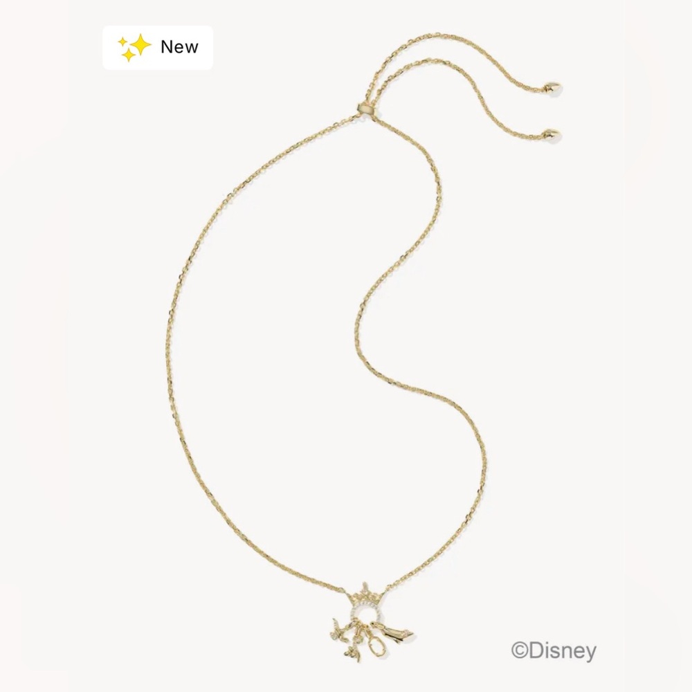 Disney | Kendra Scott Princess Gold Charm Pendant Necklace - Picture 3 of 4
